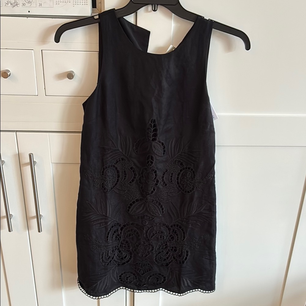 Sanctuary embroidered blooms dress.  Black. New with tags XS